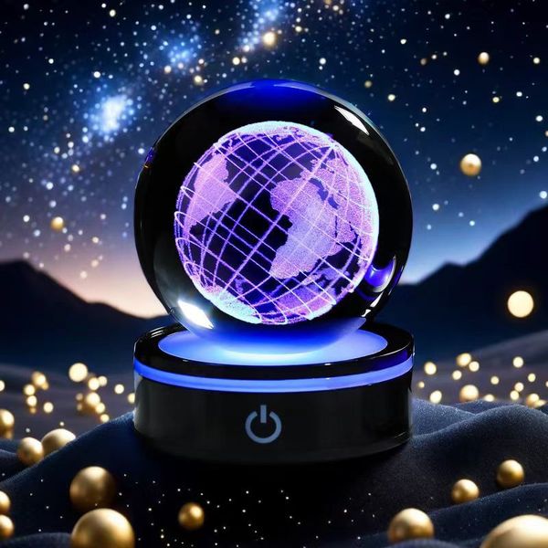 Night Crystal Ball Ornaments