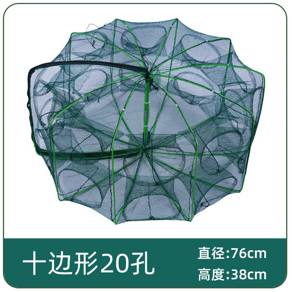 10 Pocket Single Layer & 20 Pocket Double Layer Foldable Fishing Net | ১০ পকেট ১ লেয়ার ও ২০ পকেট ২ লেয়ার ভাঁজযোগ্য মাছ ধরার জাল