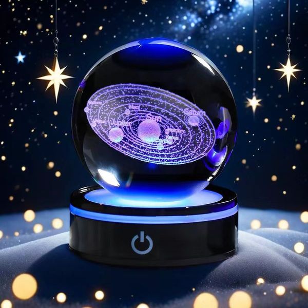 Night Crystal Ball Ornaments