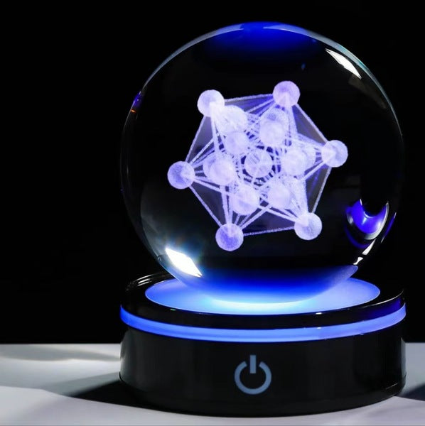 Night Crystal Ball Ornaments