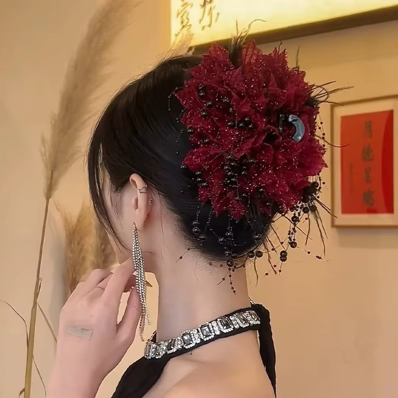 Women's Head Flower Clip