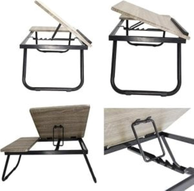 Foldable Double Head Laptop Table