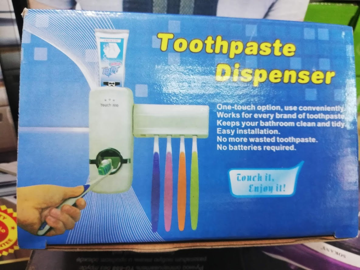 Toothpaste Dispenser With Brash Holder