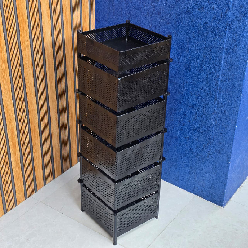 6 Layer Square Shape Kitchen Rack