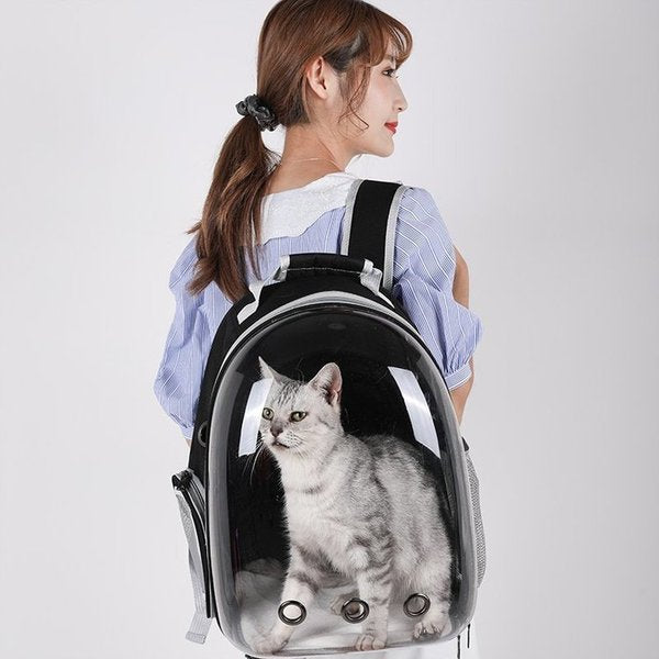 Transparent Space Cat Carrier Bag