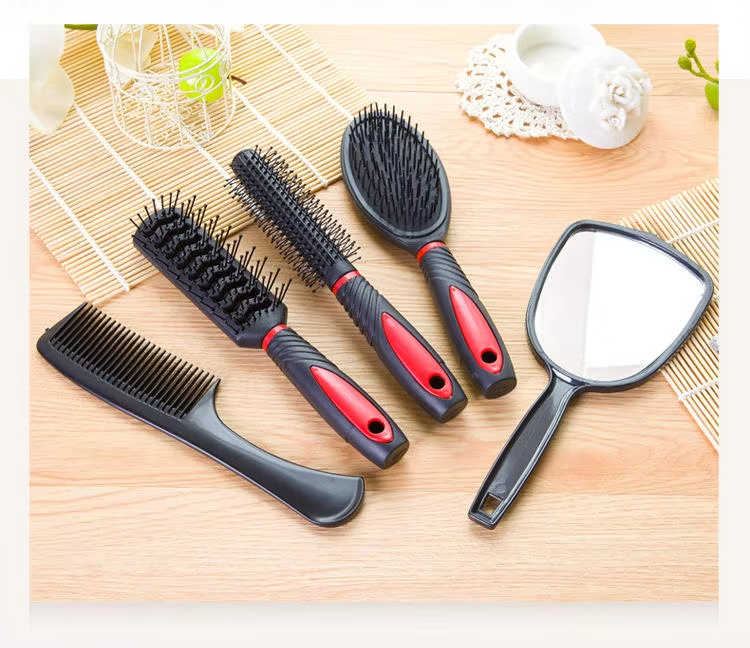 5 in 1 Pack Comb Hair Brush Holder Set